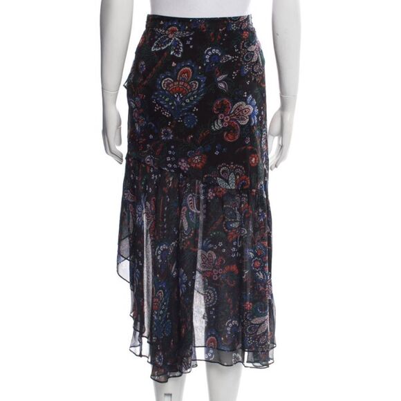 Veronica Beard Printed Silk Skirt - Picture 3 of 3